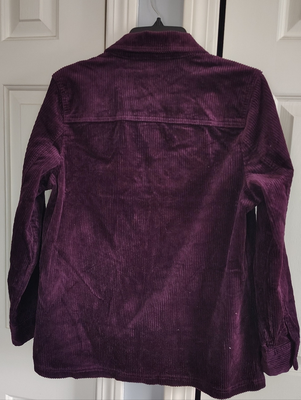 Appleseed's Corduroy Button-Up Jacket in Deep Plum PM - Picture 7 of 12